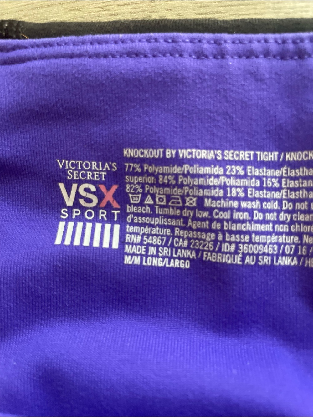 VSX Victoria Sport by Victoria's Secret women's medium athletic leggings - Picture 4 of 6